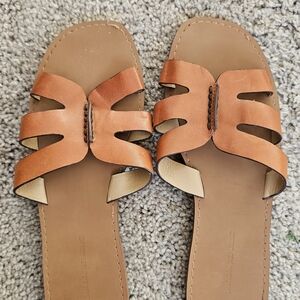Banana Republic Women's Tan Leather Sandals, Size 8.5.